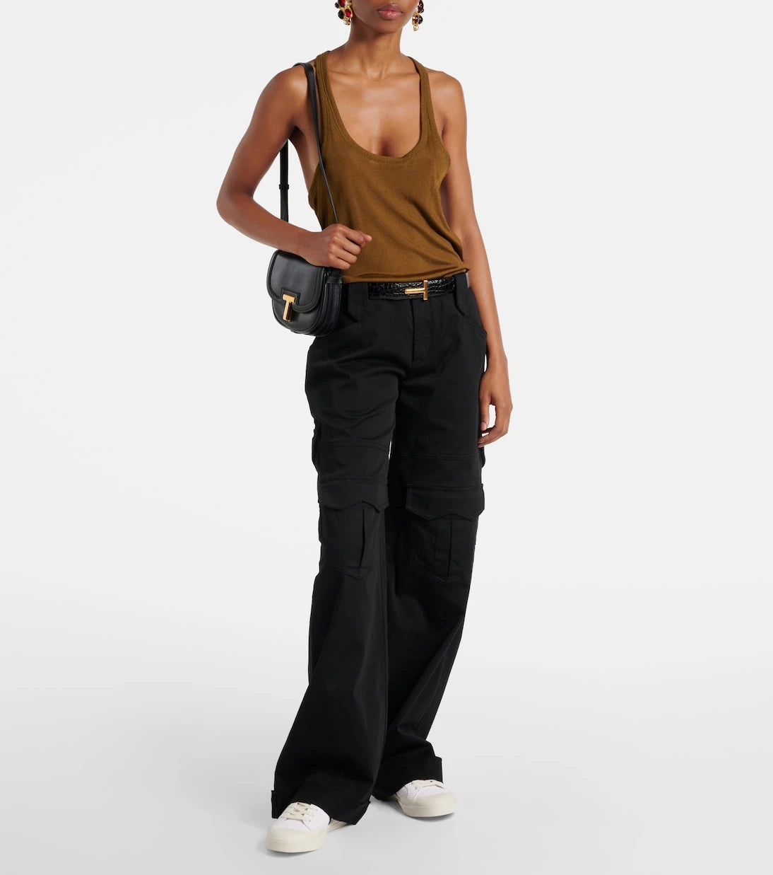 Tom Ford - Logo leather sneakers