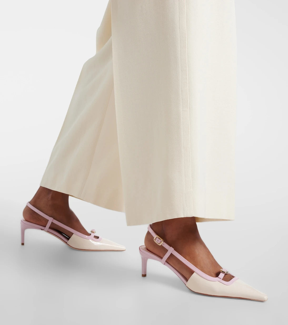 Roger Vivier - Viv’ Canard leather slingback pumps