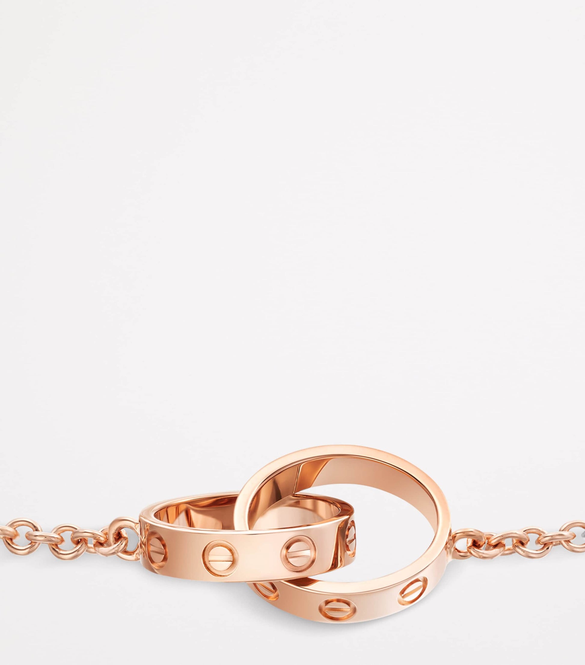 Rose Gold LOVE Chain Bracelet