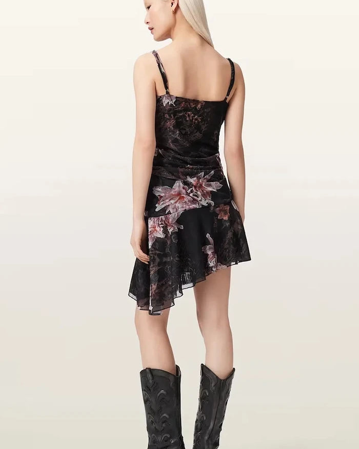 AllSaints asimetrik elbise BEA