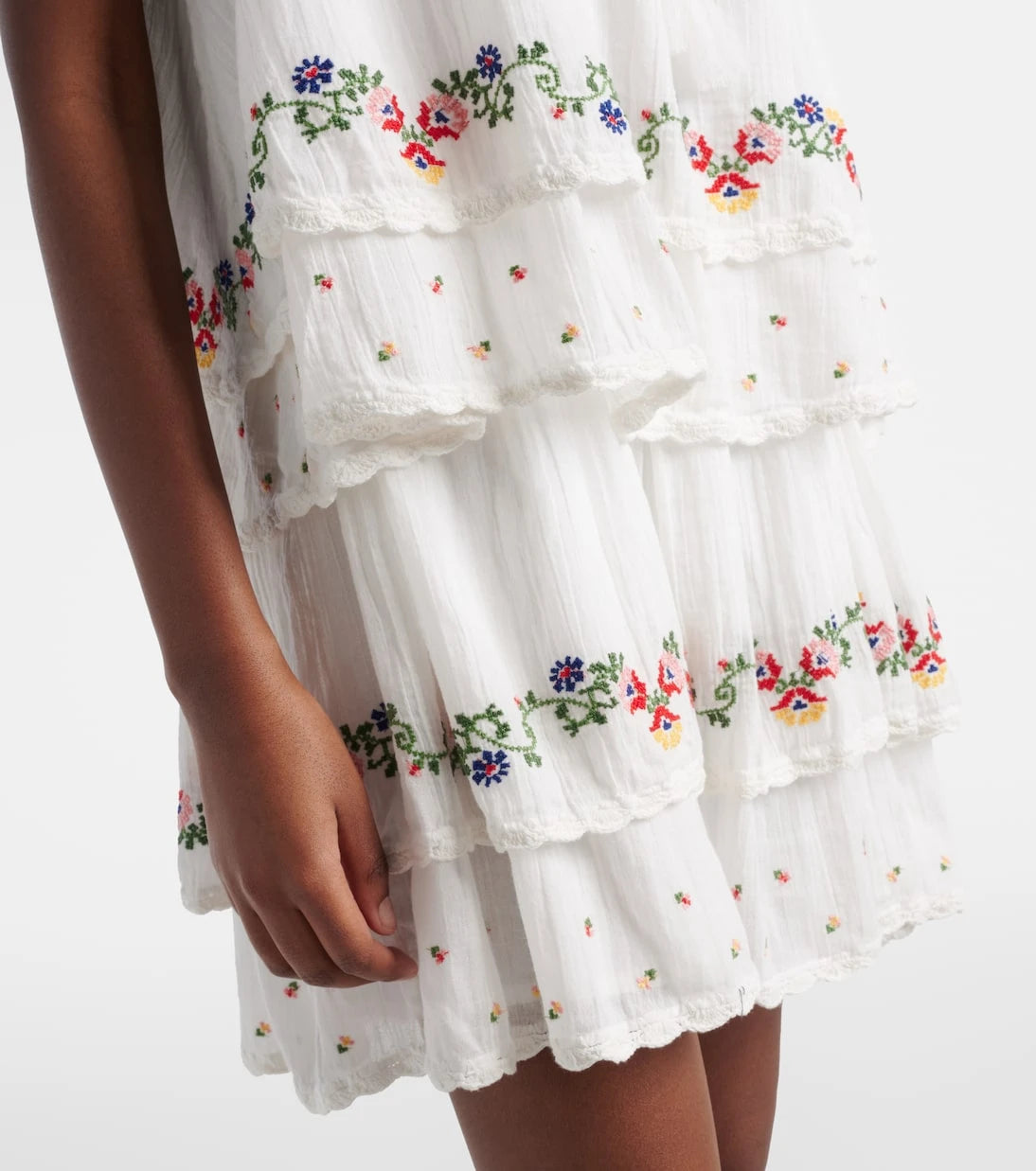 Rixo - Leilani embroidered cotton minidress