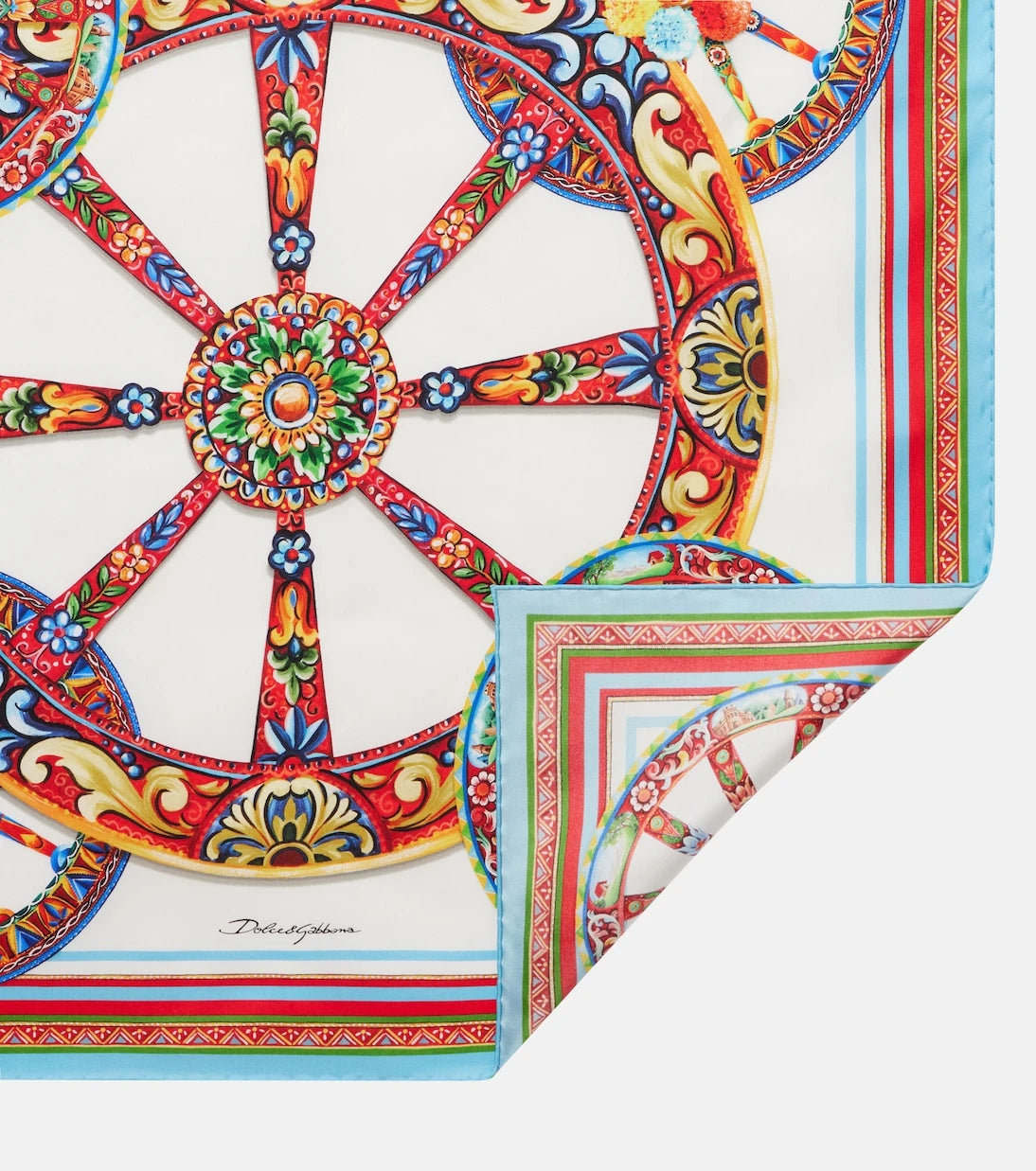 Dolce&Gabbana - Carretto silk twill scarf