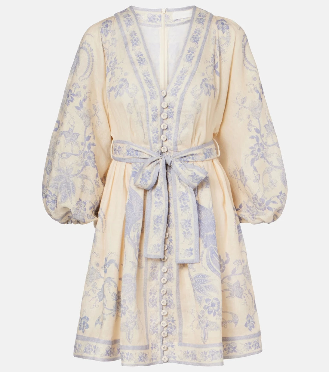 Zimmermann - Indra floral linen minidress