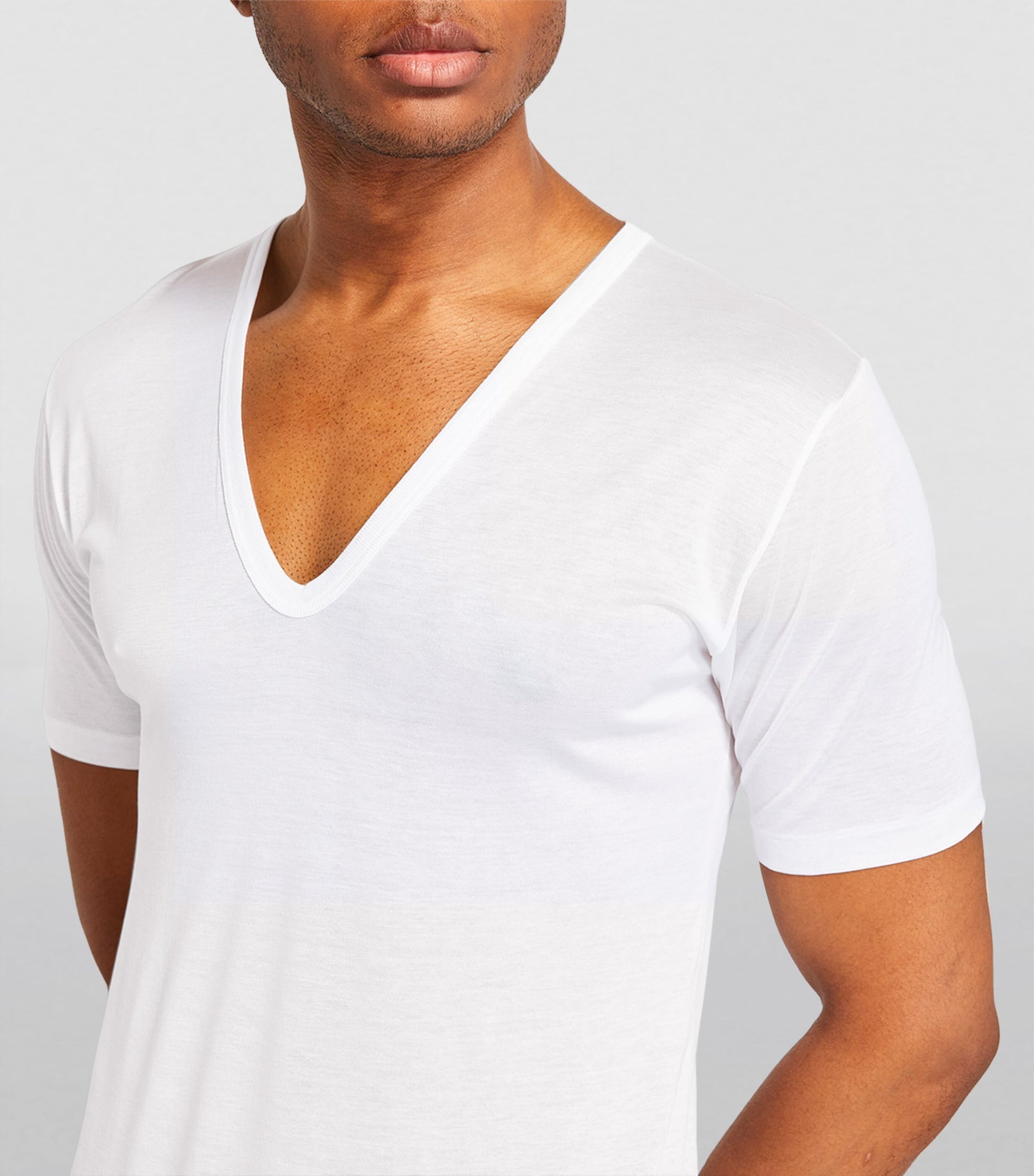 Cotton V-Neck T-Shirt