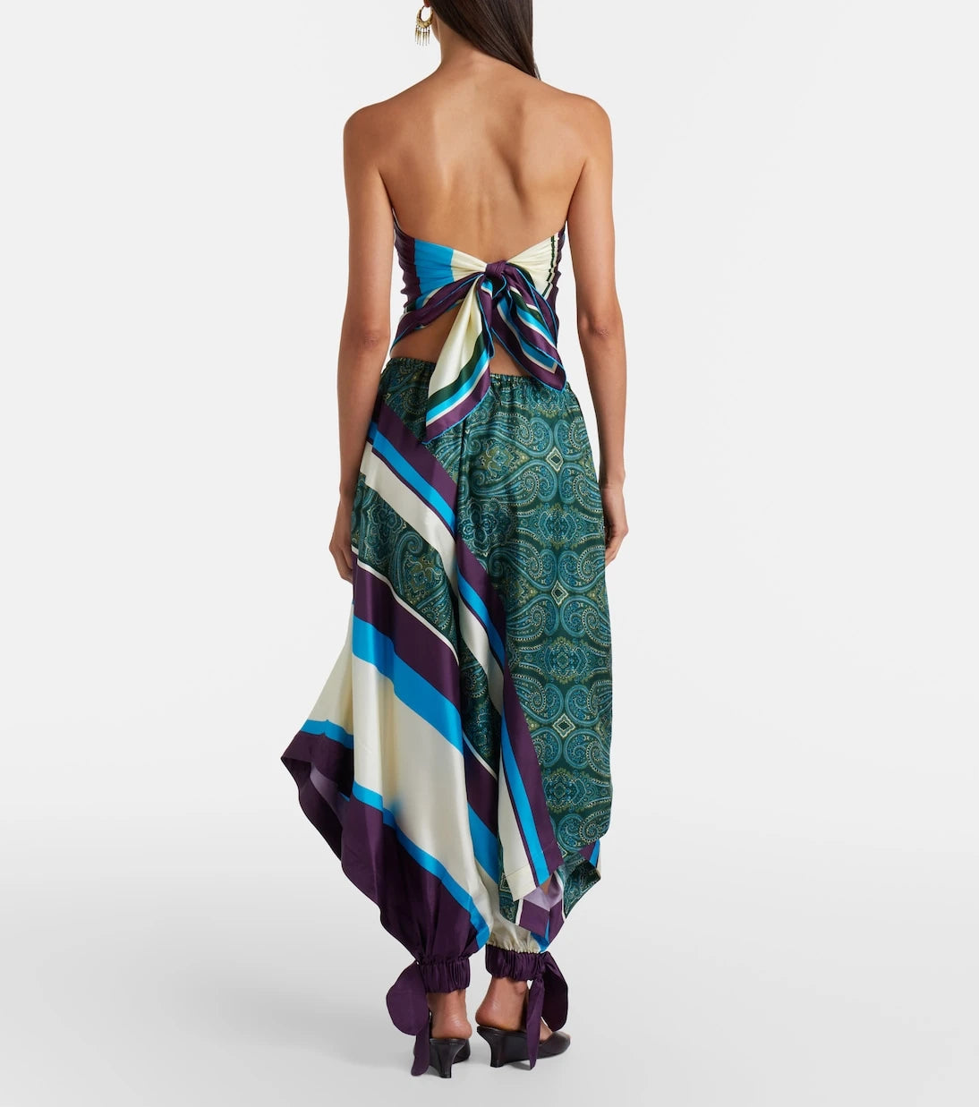 Alémais - Joni printed silk twill balloon pants