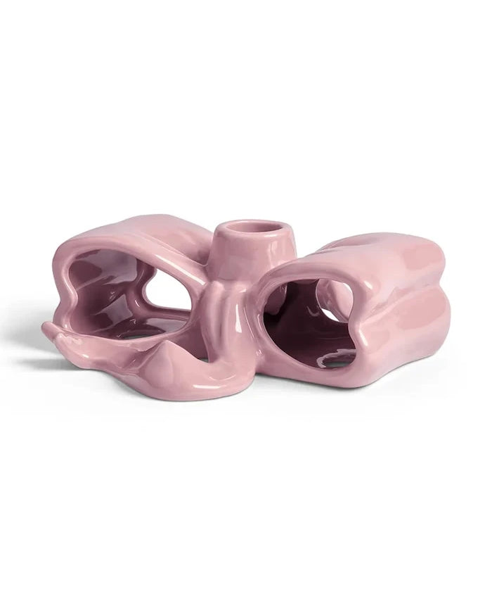 Dekoratif şamdan &k amsterdam ribbon pink