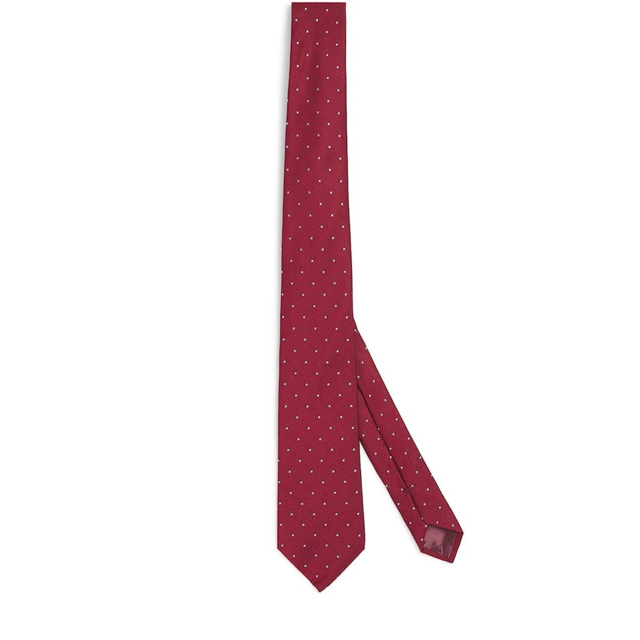 Emporio Armani Silk Diamond-Jacquard Tie