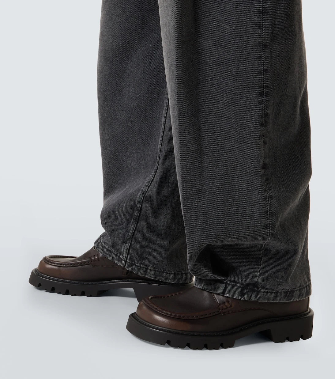 Loewe - Pleated barrel-leg jeans