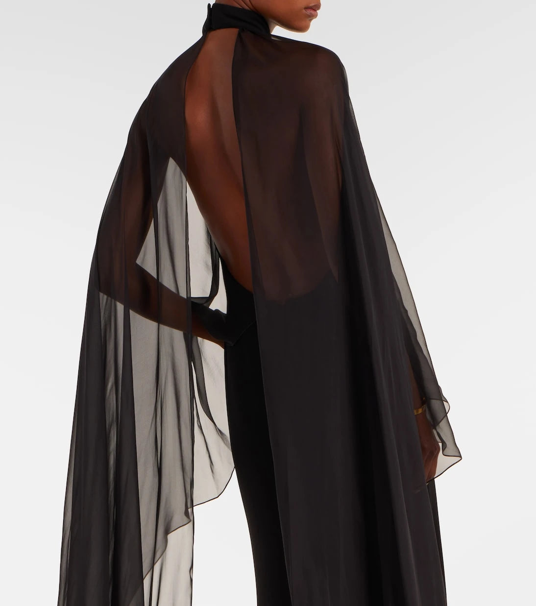 Ralph Lauren Collection - فستان تيلي جيرسيه بكاب