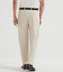 Cotton Corduroy Pleated Trousers