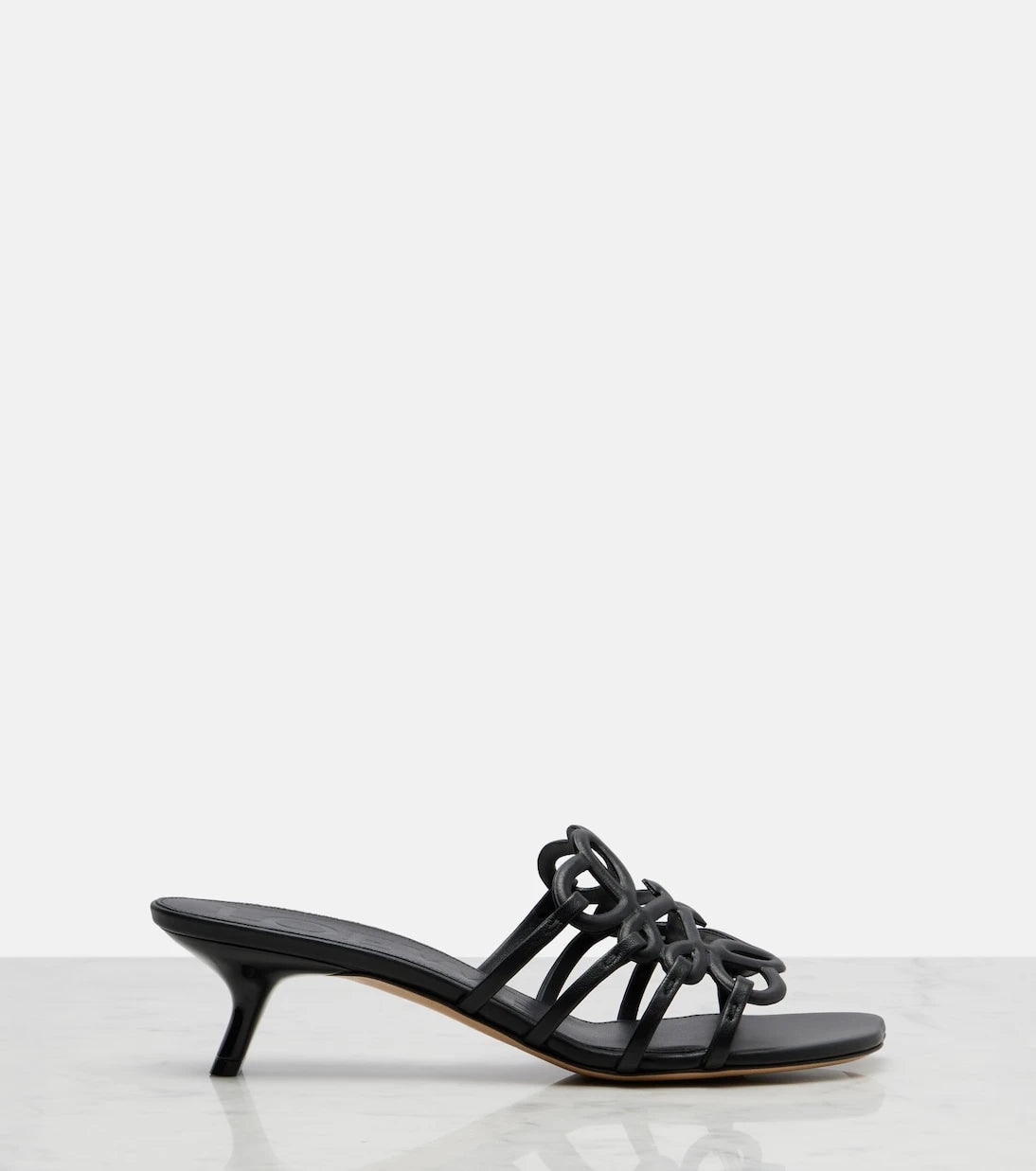 Loewe - Petal Anagram leather mules