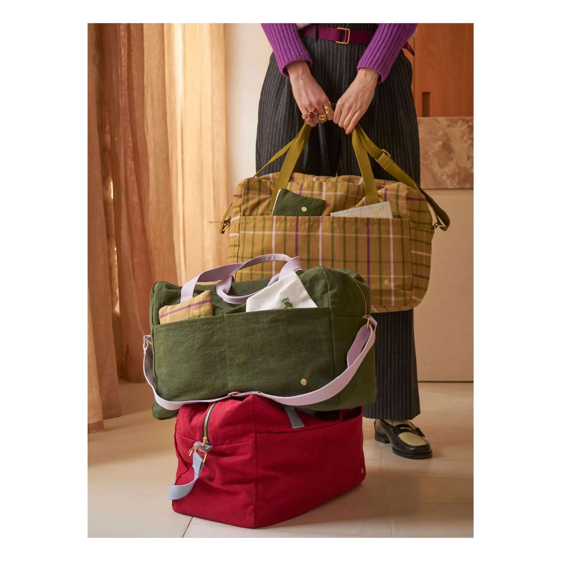 La cerise sur le gâteau - Iona Weekend Bag | Forest Green