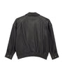 Saint Laurent Black Leather Bomber Jacket