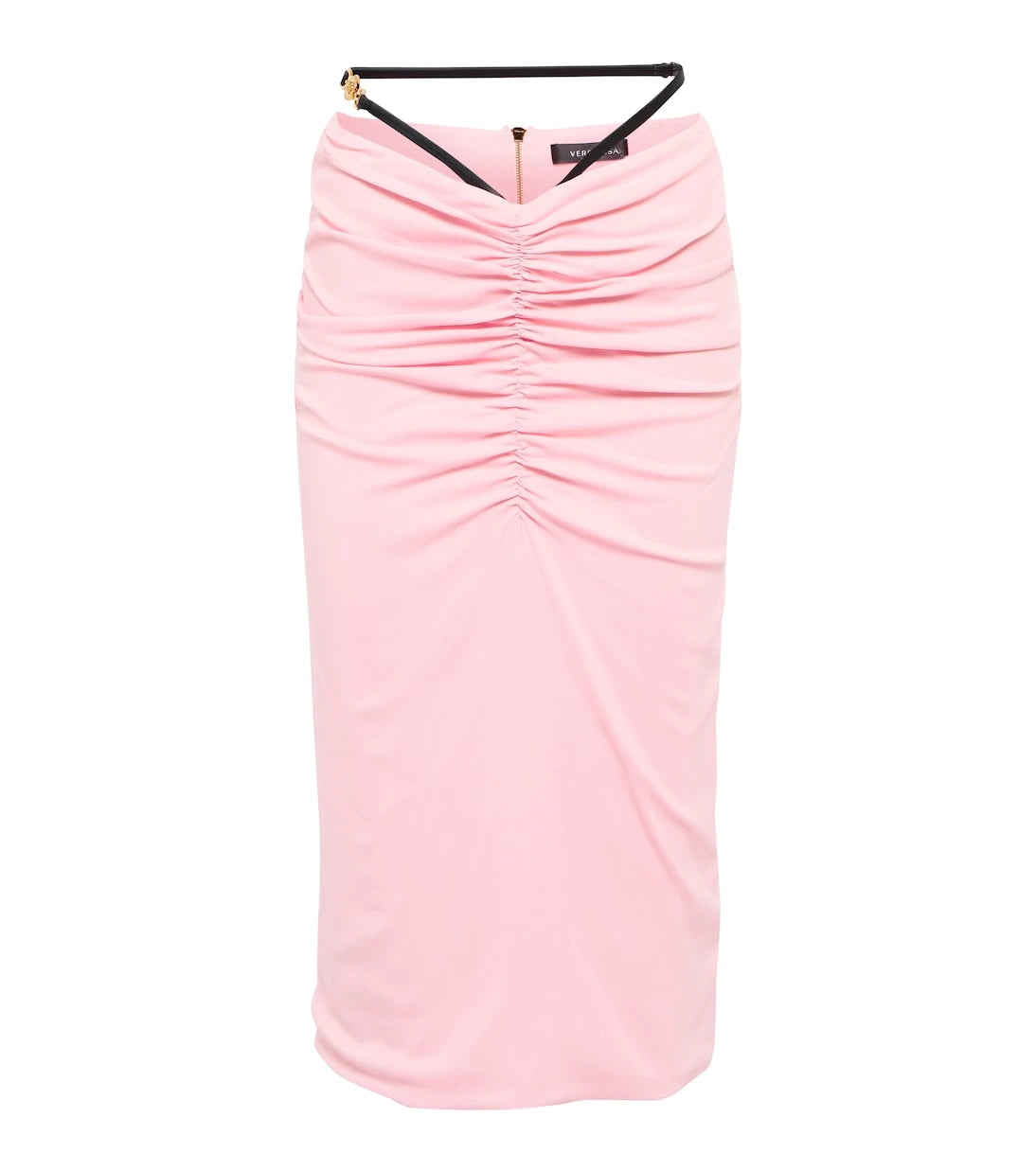 Versace - Ruched midi skirt