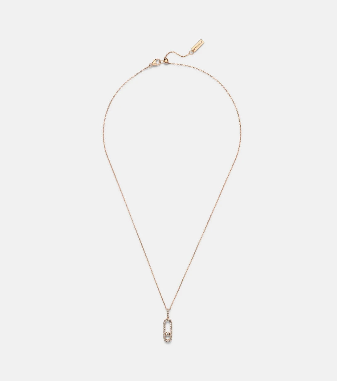 Messika - Move Uno Large 18kt rose gold necklace with diamonds