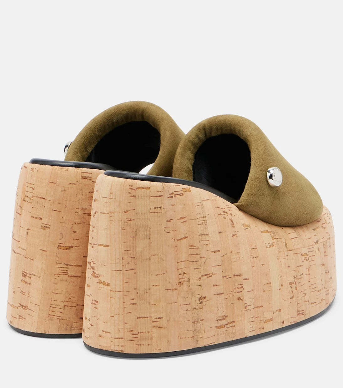 The Attico - Mochi suede platform slides