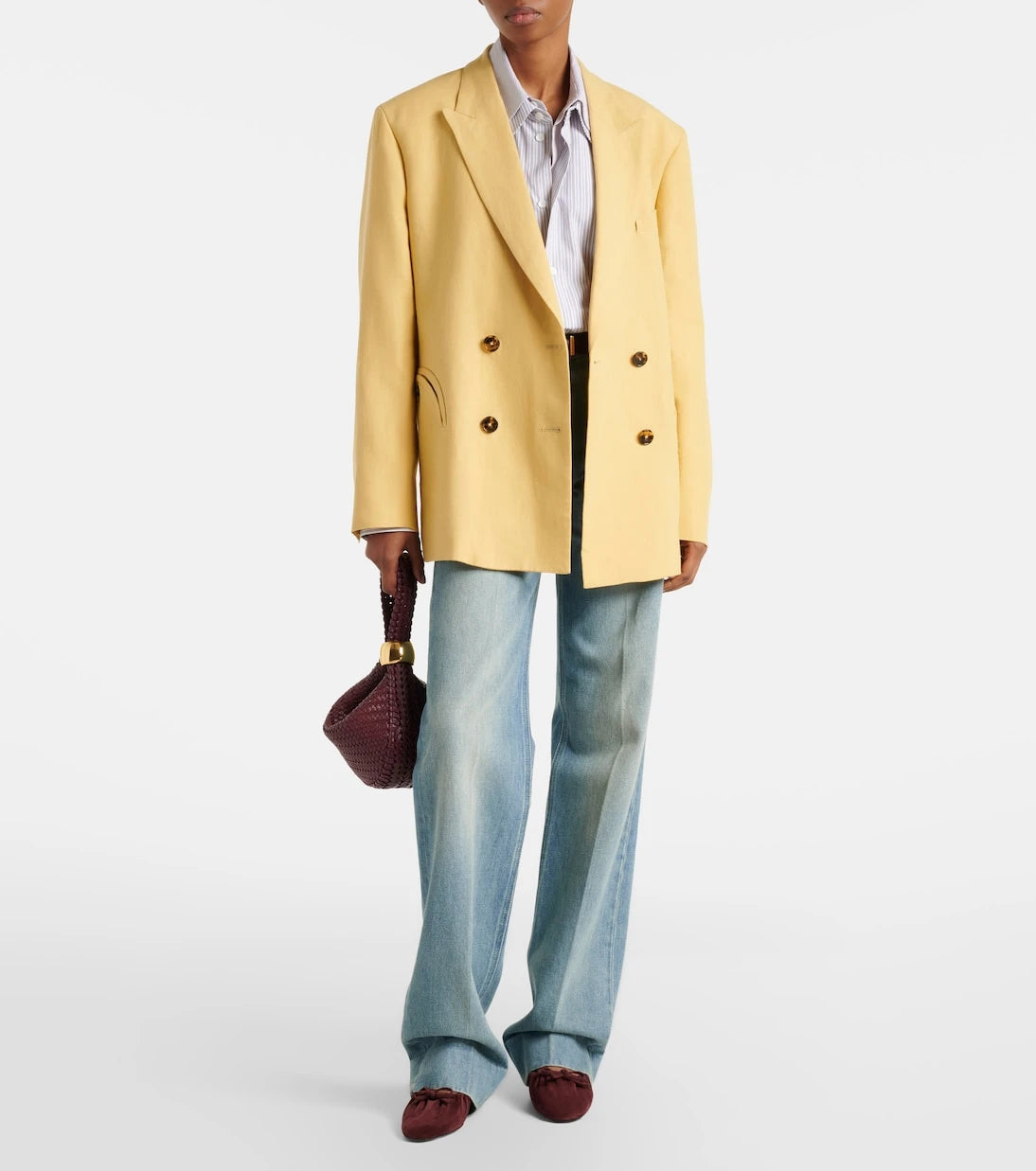 Blazé Milano - Nightbreak double-breasted linen blazer
