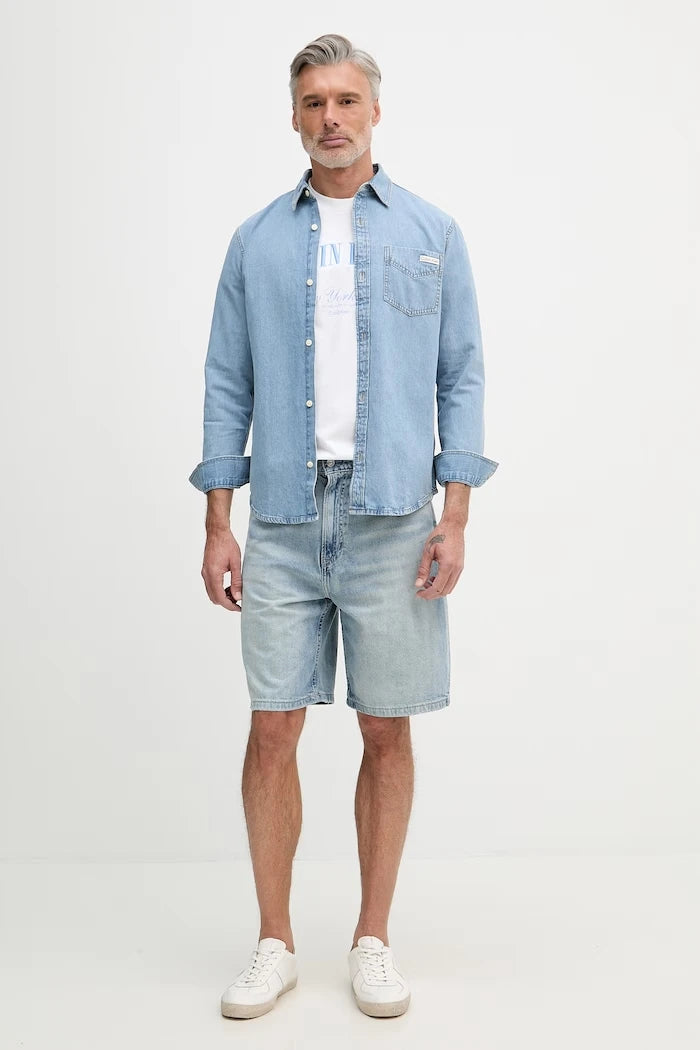 Calvin Klein Jeans риза мъжка от деним