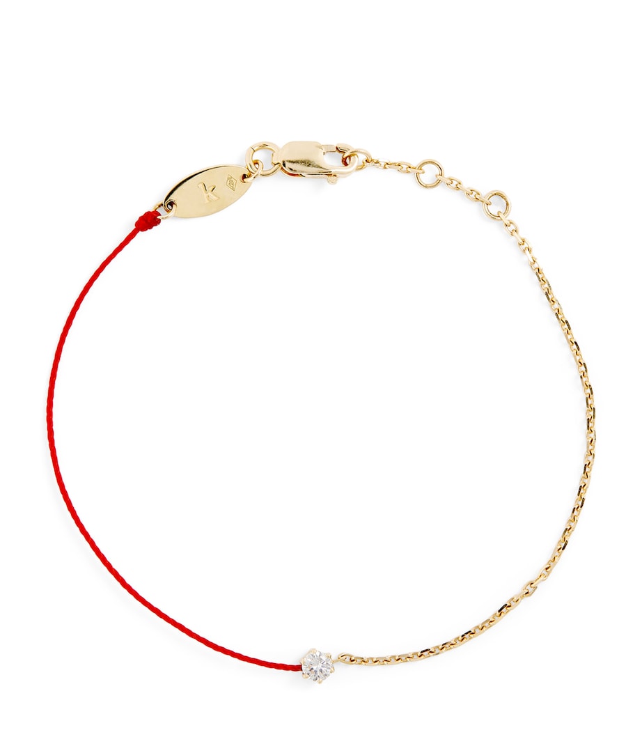 Yellow Gold and Diamond Absolu Thread Bracelet