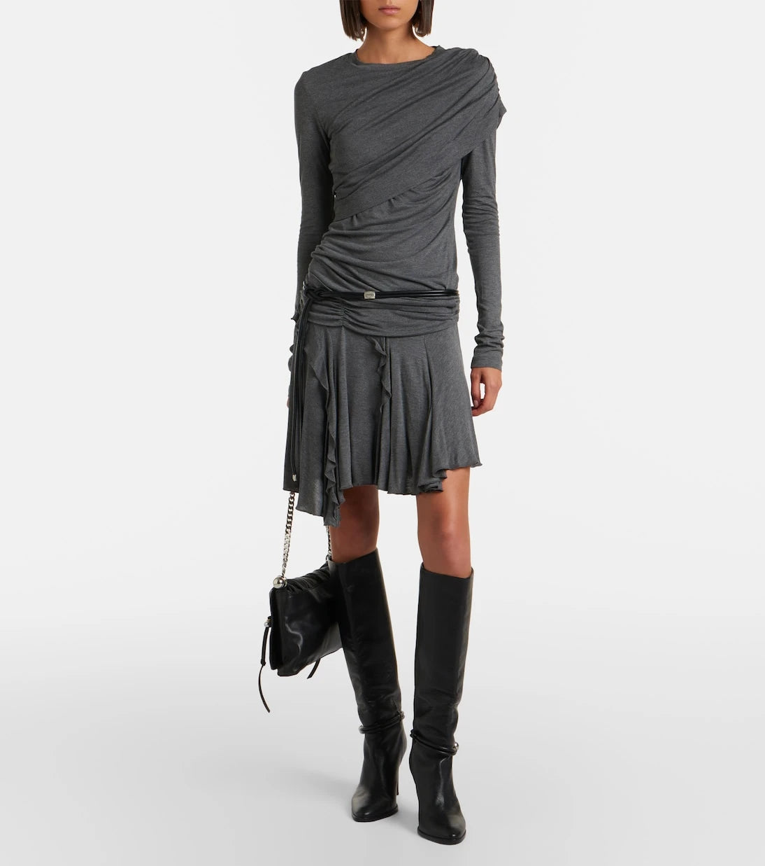Marant Etoile - Rosinda asymmetric draped miniskirt