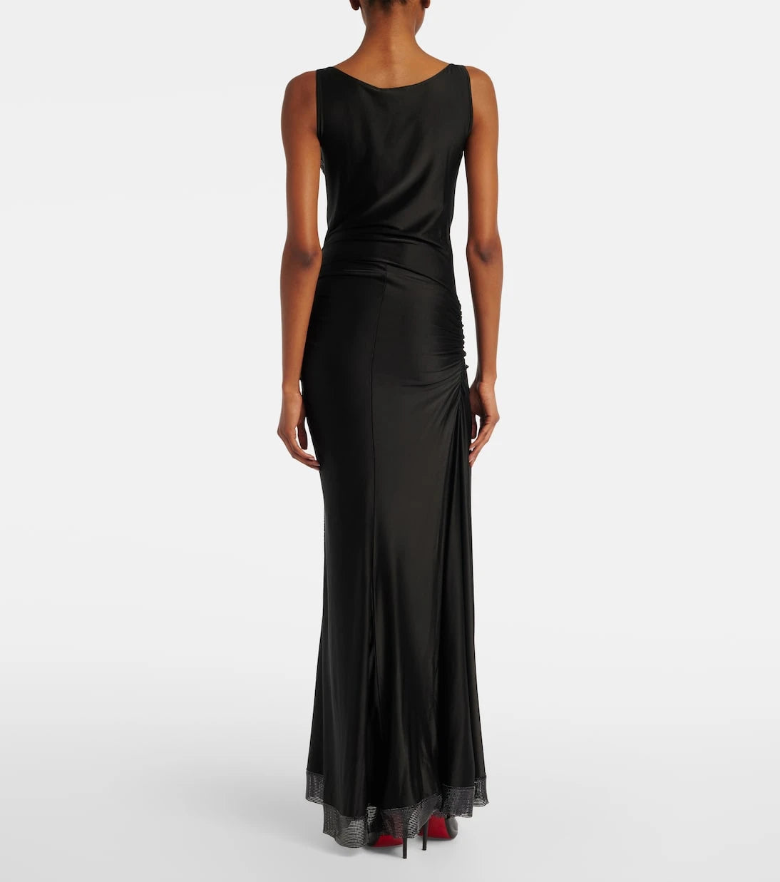 Rabanne - Embellished jersey gown