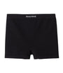 Miu Miu Black Ribbed Seamless Boxer Shorts