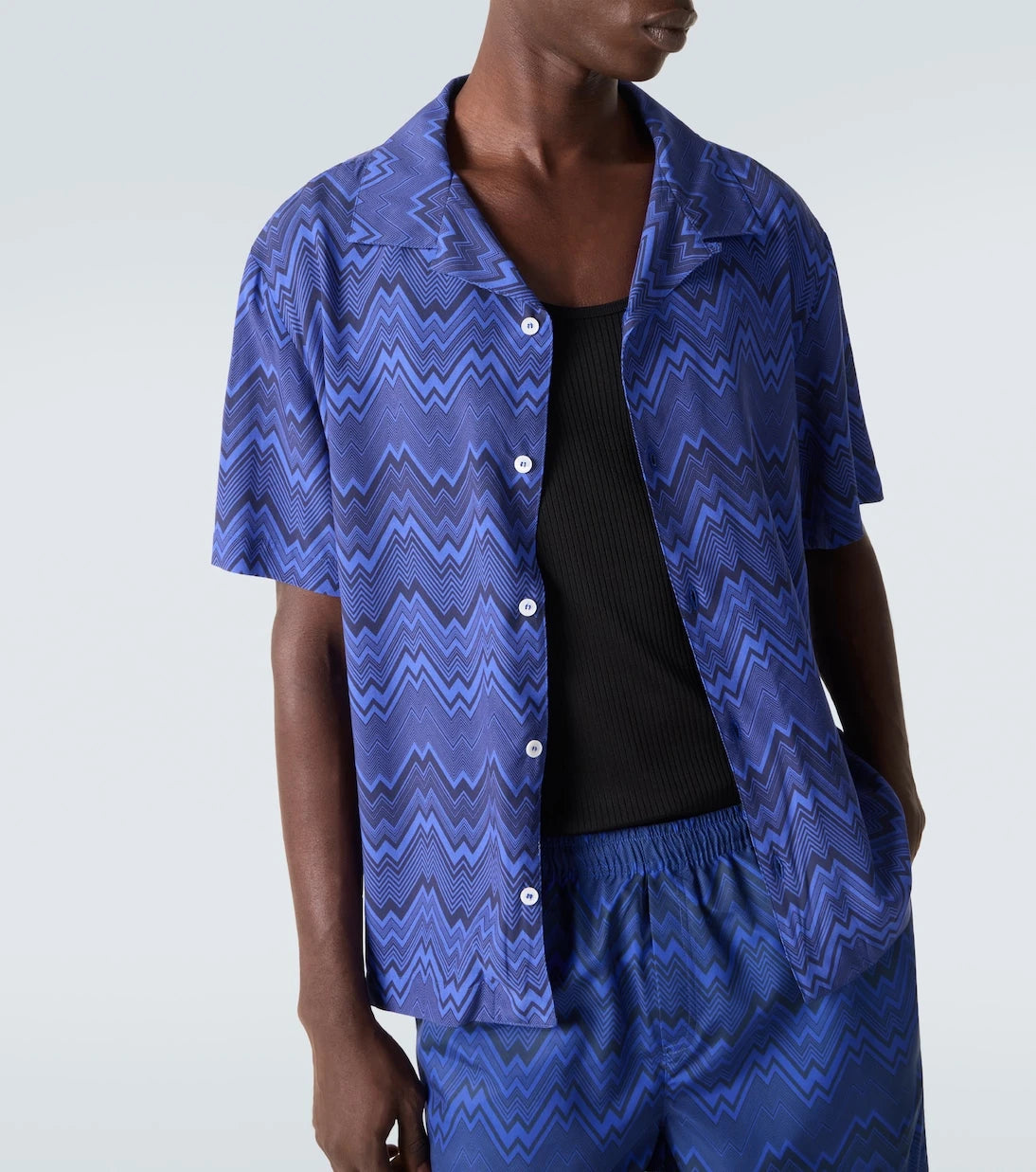 Missoni - Zigzag bowling shirt