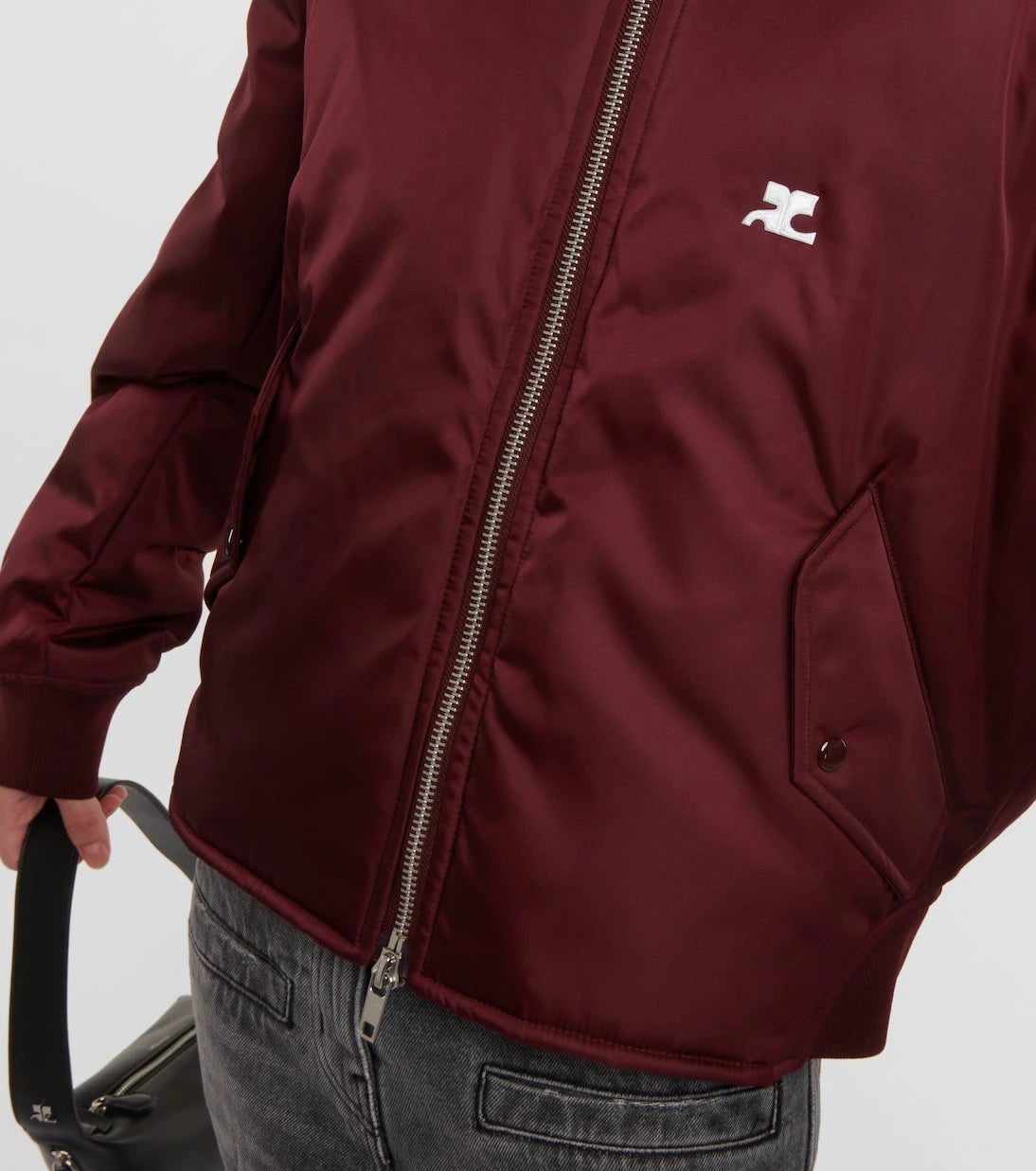 Courrèges - Logo bomber jacket