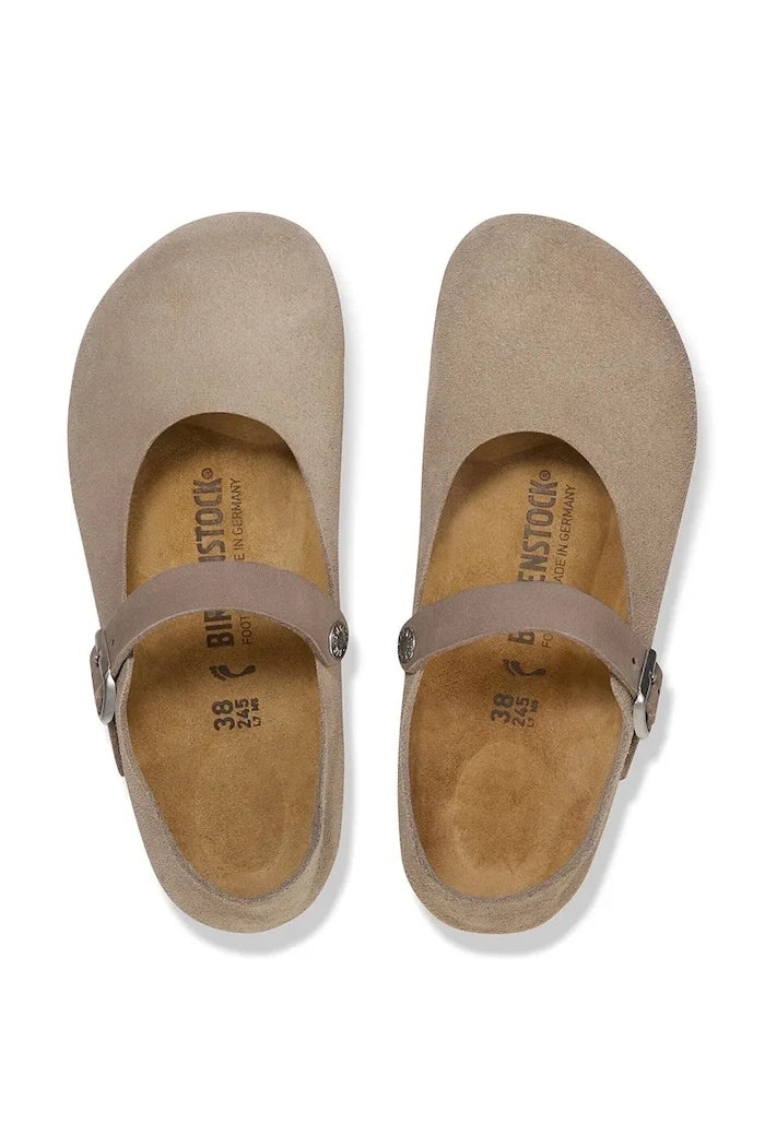 Birkenstock балеринки от велур Mantova