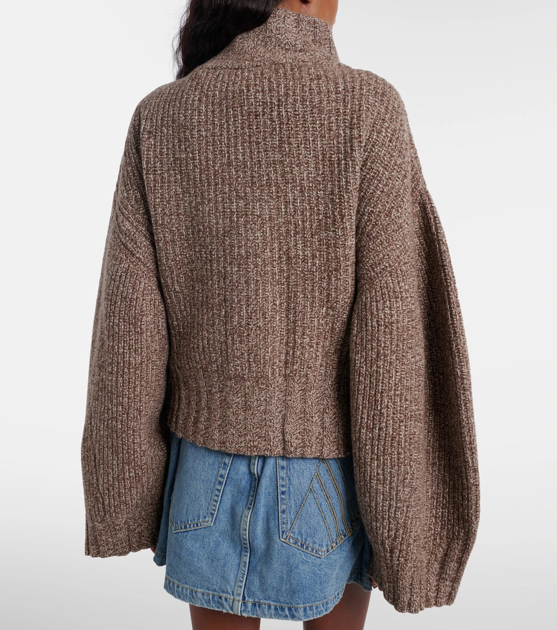 The Attico - Embroidered wool and cashmere cardigan