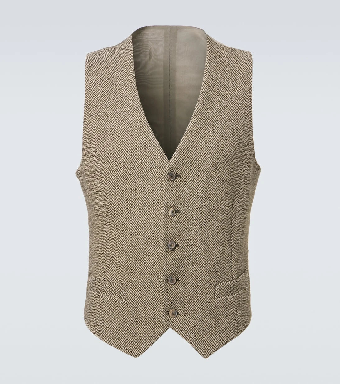 Giorgio Armani - Archivio cotton and wool-blend vest