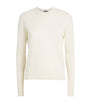 Ivory Cashmere Round-Neck Sweater