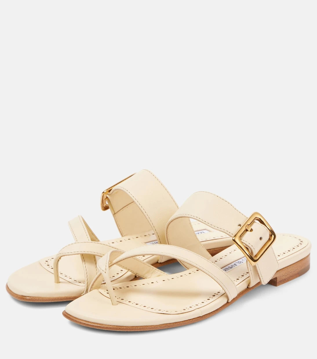 Manolo Blahnik - Thalusa 10 leather sandals