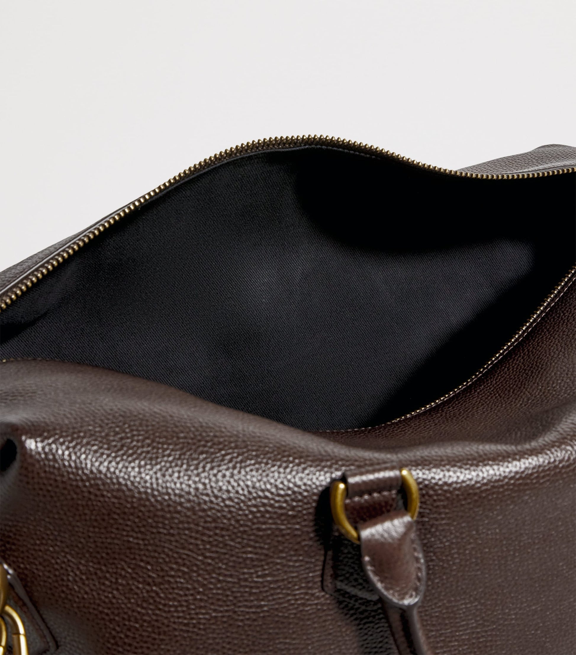 Grained Leather Duffle Bag
