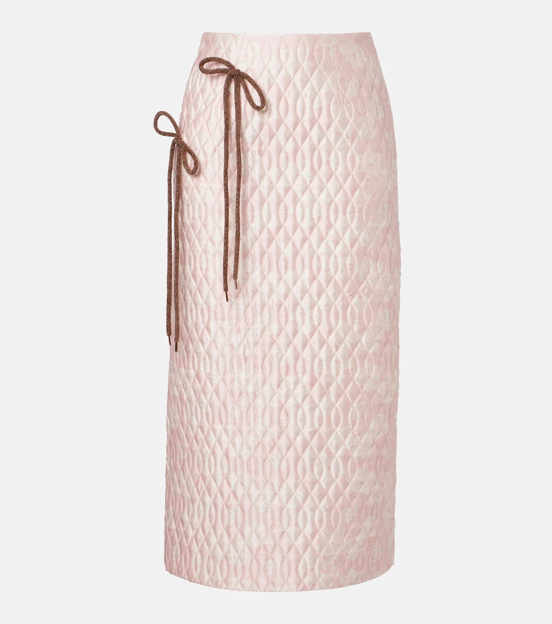 Simone Rocha - Floral quilted pencil skirt