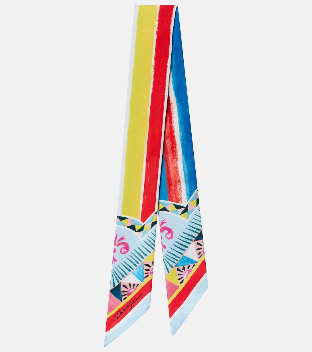 Dolce&Gabbana - Printed silk twill scarf