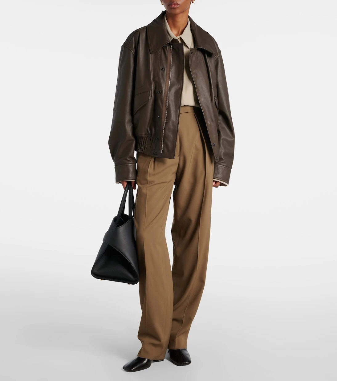 Ferragamo - High-rise straight pants