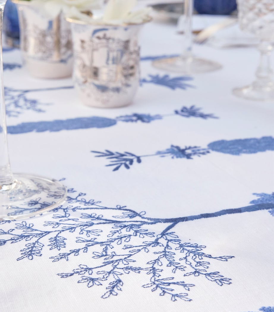 Linen Embroidered Midi Tablecloth (170cm x 320cm)