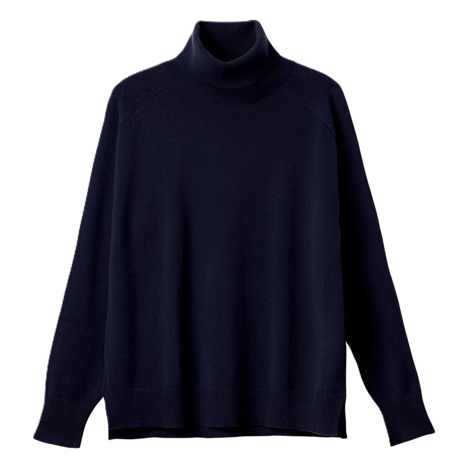 Bompard - Ample Cashmere Roll Neck Sweater | Navy blue