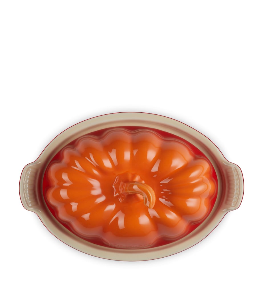 Stoneware Pumpkin Butter Dish