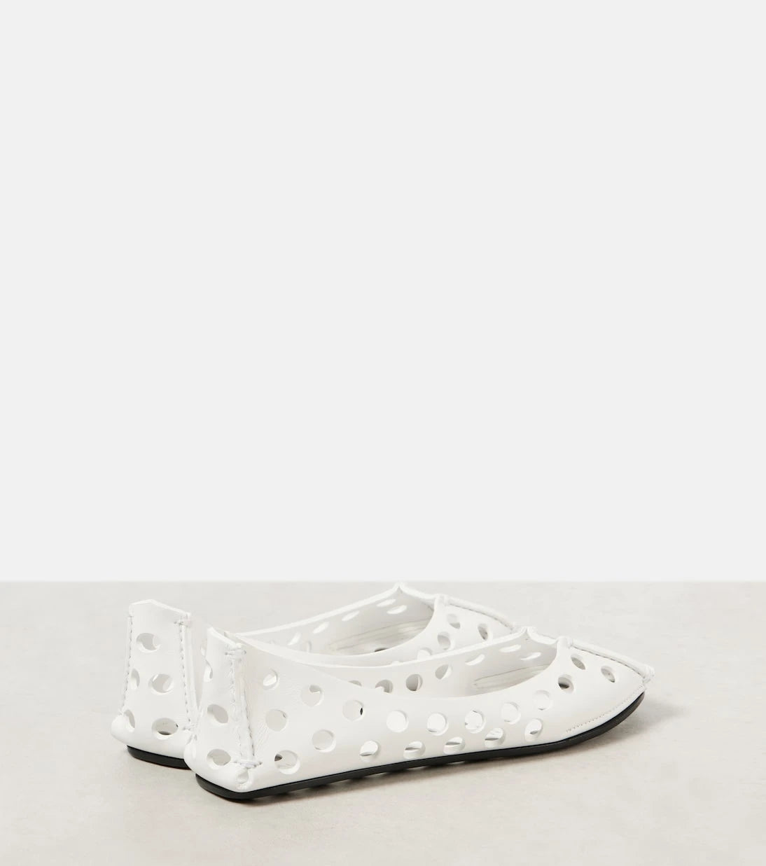Alaïa - Perfo leather ballet flats