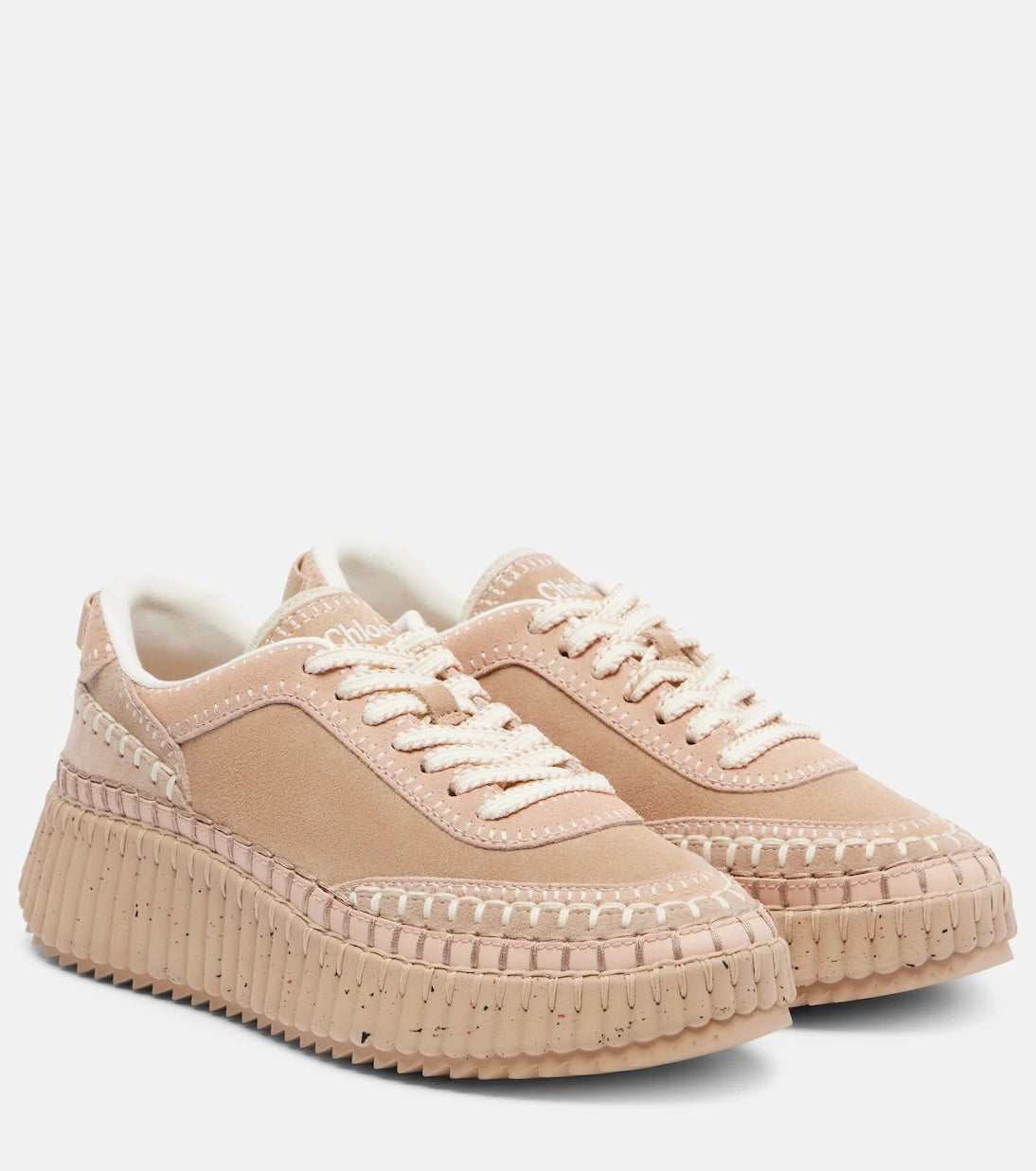 Chloé - Nama suede platform sneakers