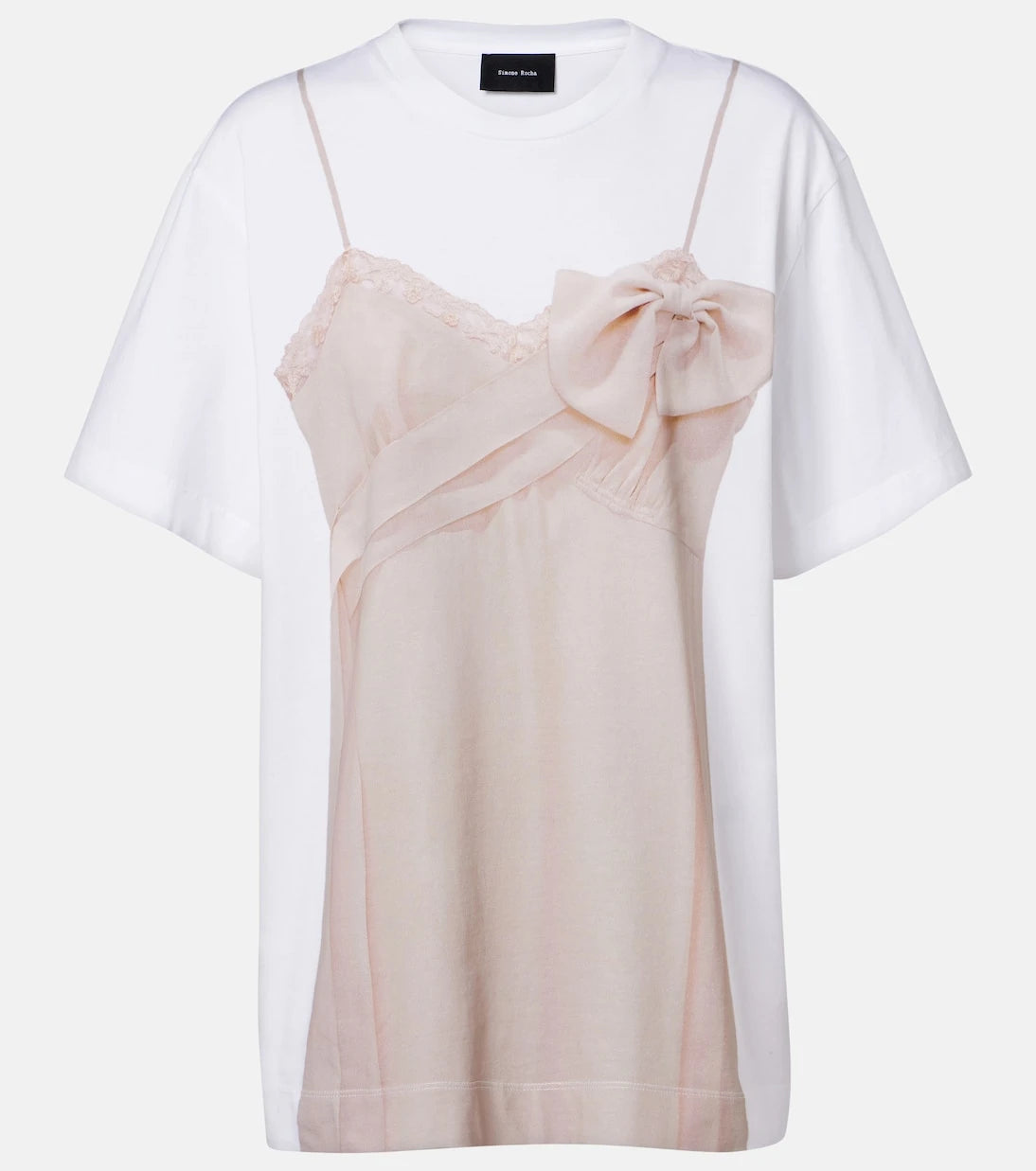 Simone Rocha - Trompe l’œil cotton jersey T-shirt