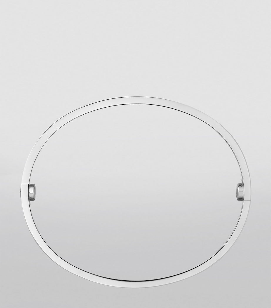Cartier LOVE Classic White Gold Bracelet - Brushed Finish