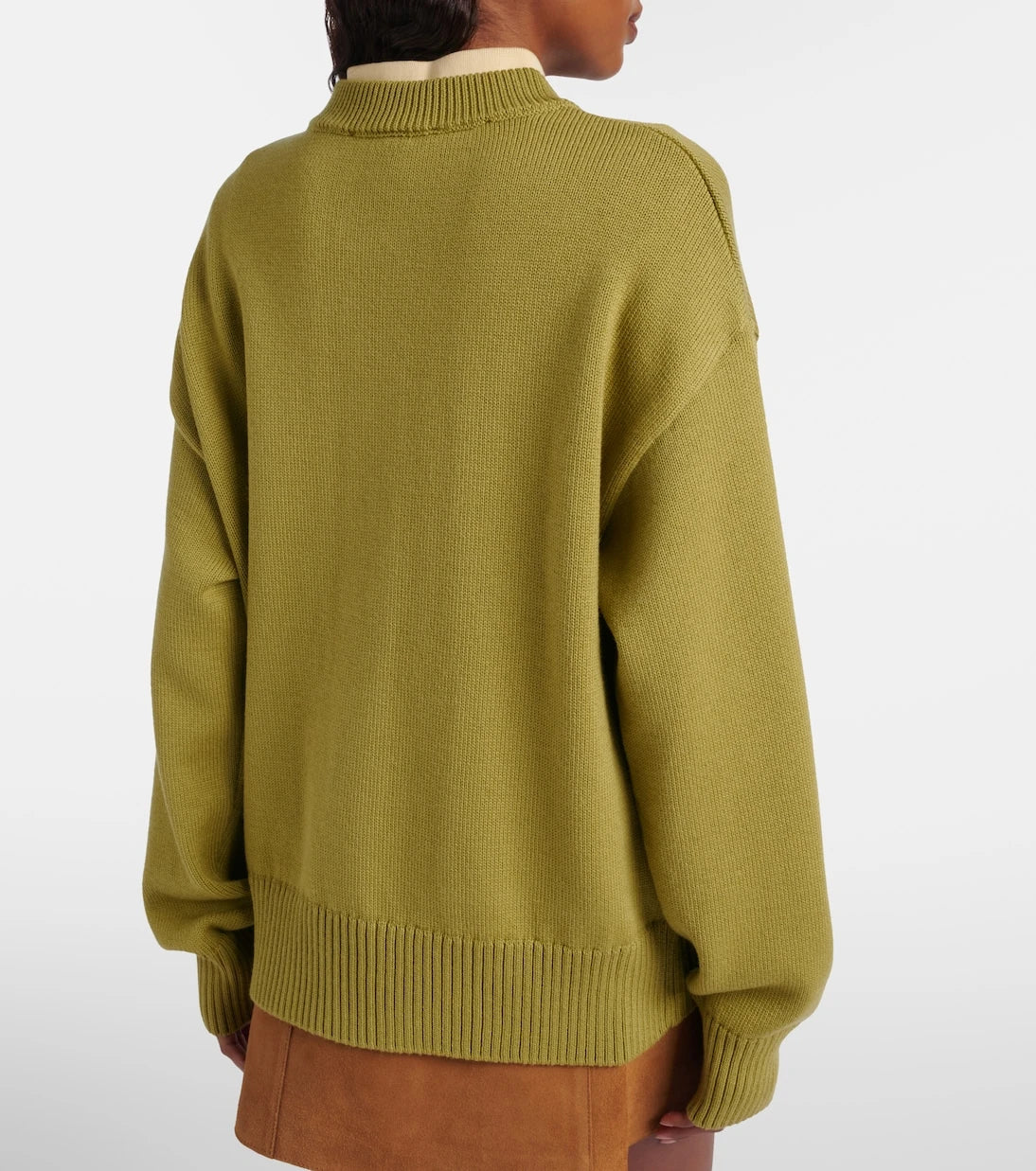 Ami Paris - Ami de Cœur wool and cotton cardigan