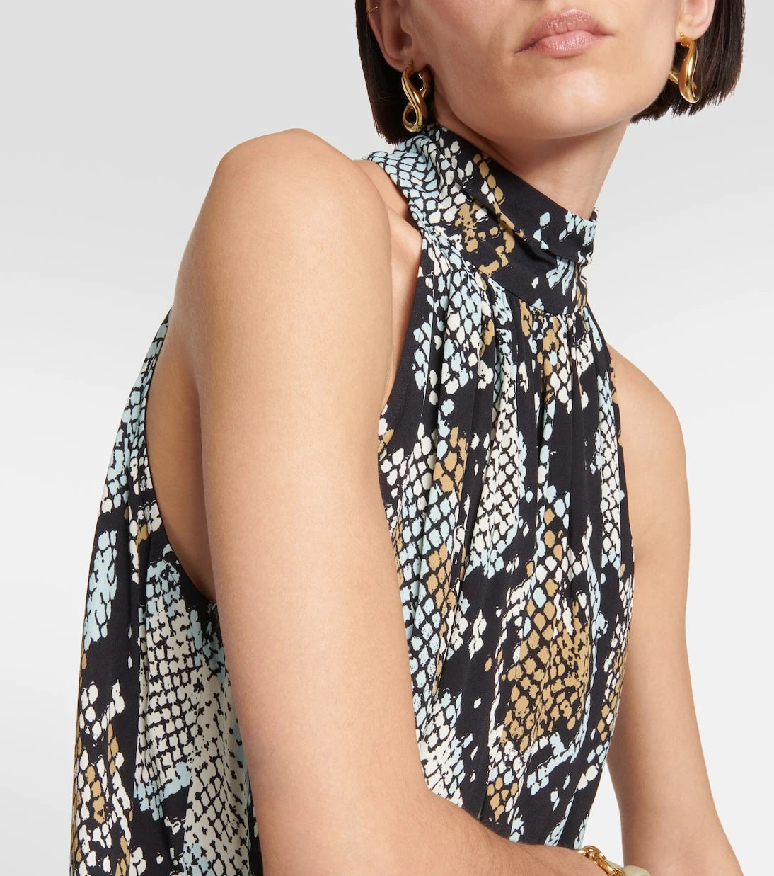 Proenza Schouler - Printed high-neck top