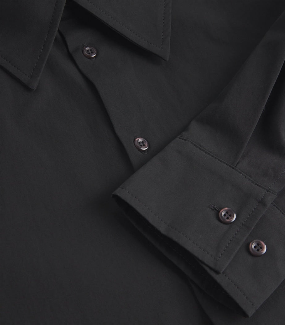 Séfr Black Cotton Overshirt