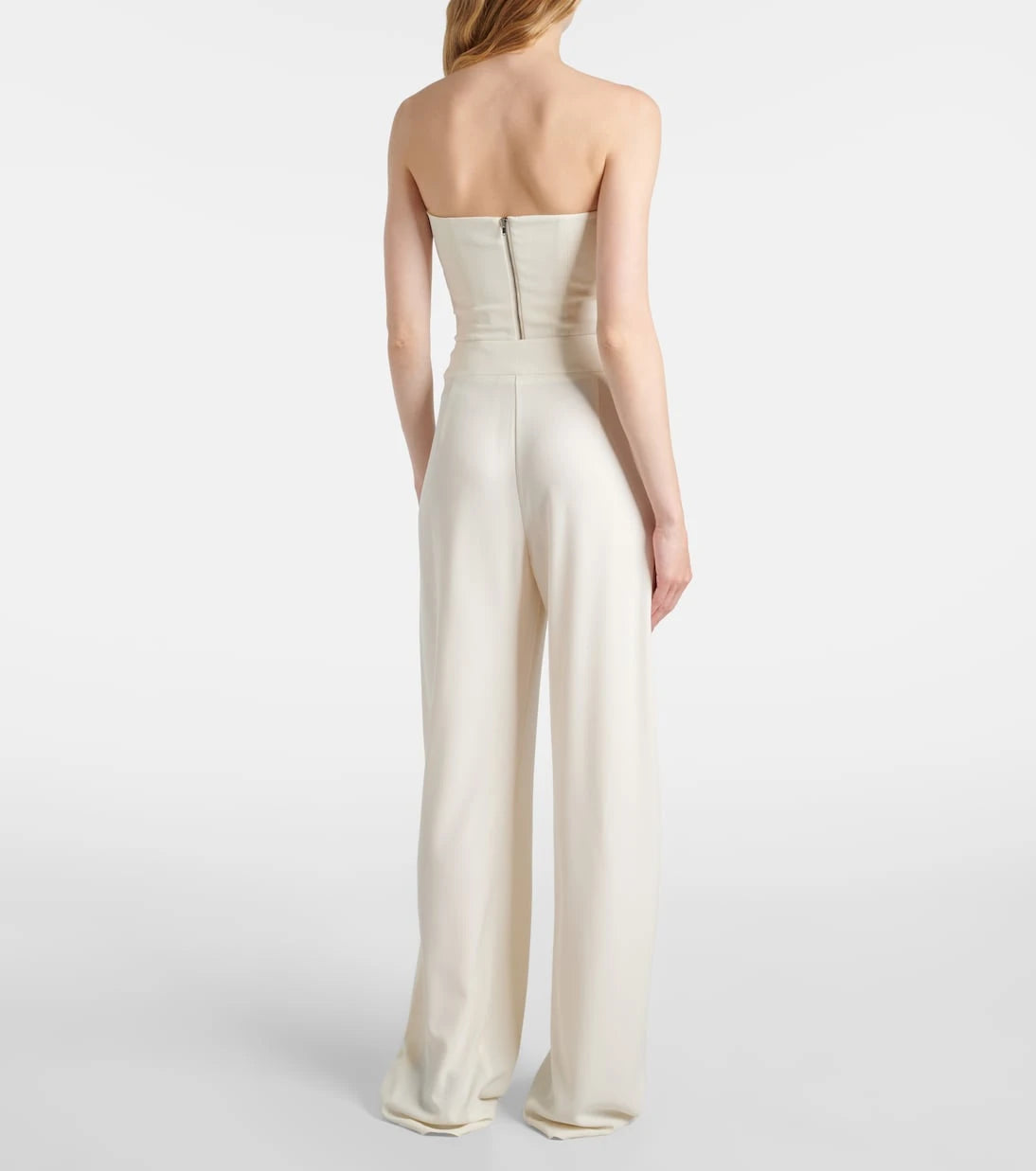 The Sei - High-rise crêpe wide-leg pants