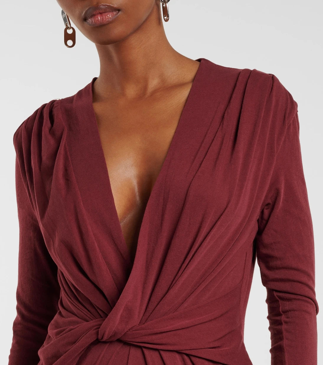 Entire Studios - Gathered cotton-blend jersey maxi dress