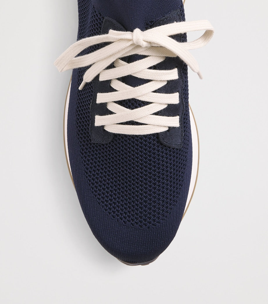 Leather-Blend Scarpa Running Trainers